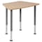 Flash Furniture Hex Natural Collaborative Desk, For Home and Classroom XU-SF-1001-NAT-A-GG - alternate 9